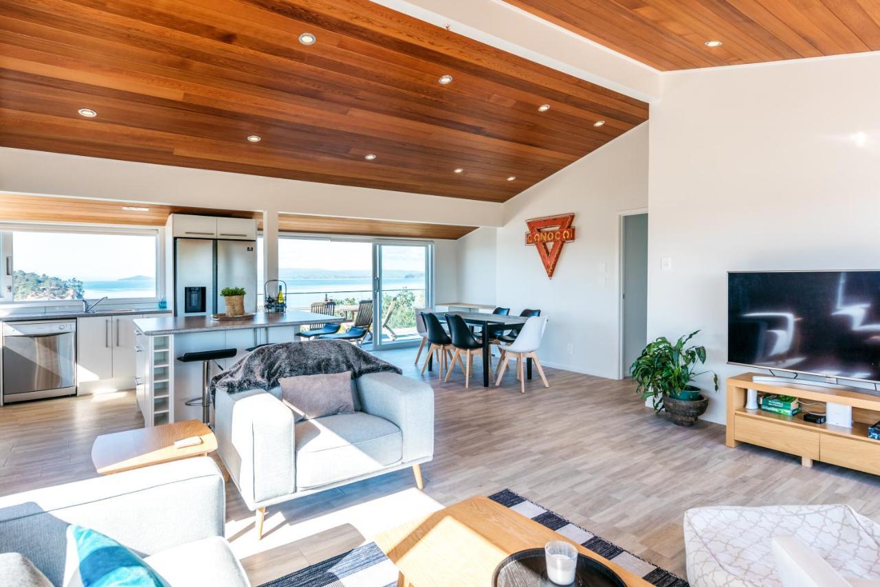 Ocean View Villa Te Whau Bay Dış mekan fotoğraf